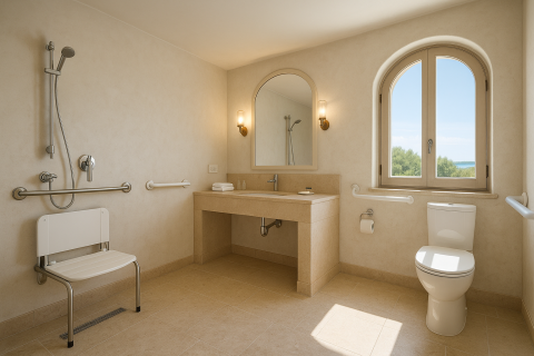 Hier könnte deine Immobilie stehen. Leider ist das nur ein erträumtes Haus. Barrierefreies Haus zur Miete an der Costa Smeralda - Stilvoll wohnen, nur einen Steinwurf vom Meer entfernt