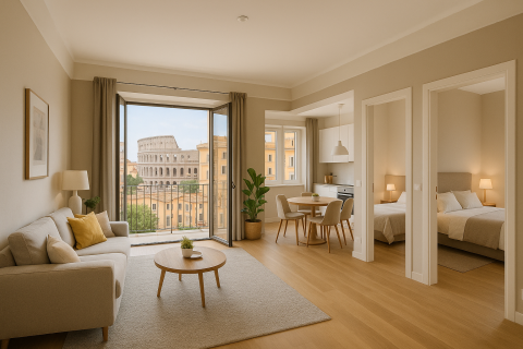 Your property could be here. Unfortunately, this is only a dream home. Three-room apartment in the heart of Rome