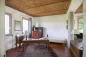 Preview: Rustic dream home in Italy – 3,000 m² surrounded by greenery with panoramic views, study room with desk and brick ceiling.