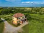 Preview: Rustic dream home in Italy – 3,000 m² surrounded by greenery with panoramic views, drone shot of the house and surrounding countryside.